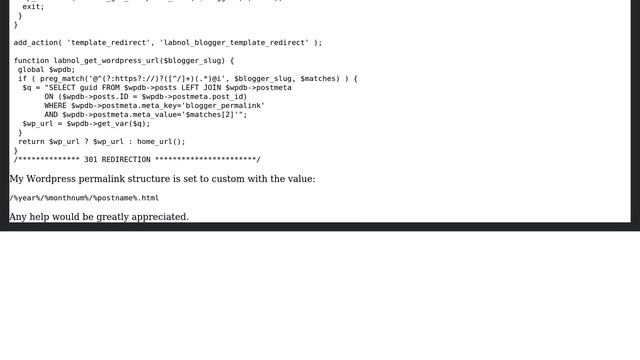 Wordpress: 301 Redirect Code смотреть онлайн