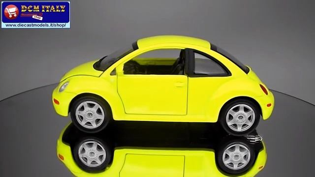 Welly Volkswagen New Beetle Yellow HD смотреть онлайн