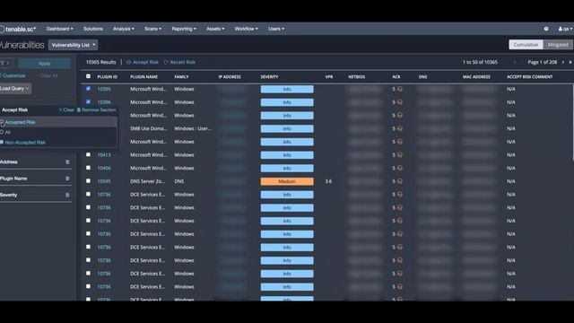 How to manipulate data within tables in Tenable.sc смотреть онлайн