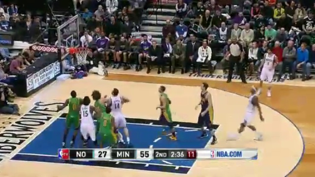 НБА. Миннесота - Нью-Орлеан - 115-86 (2/02/2013) смотреть онлайн