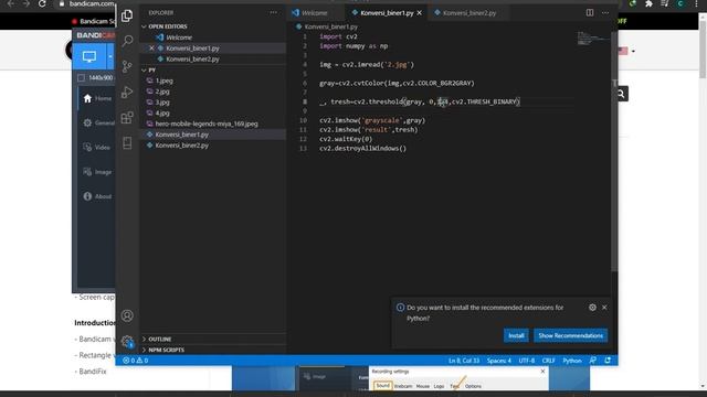 Computer Vision - Thresholding Grayscale - Opencv смотреть онлайн
