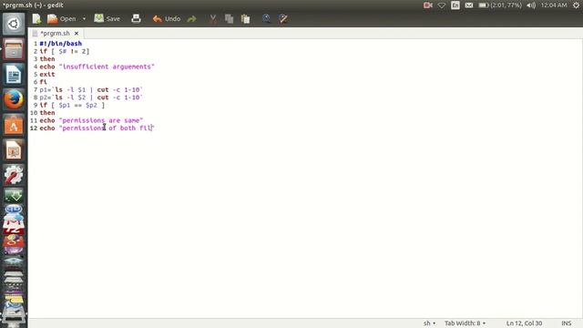 shell script to check file attributes of two files смотреть онлайн