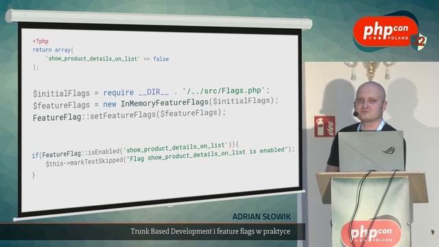 Adrian Słowik: Trunk Based Development i feature flags w praktyce @PHPcon Poland 2022 смотреть онлайн