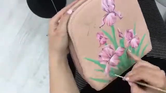 Ручная роспись - ирисы смотреть онлайн