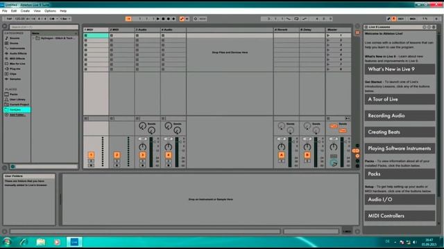 Ableton 9 Live Tutorial - Installation & Configuration смотреть онлайн