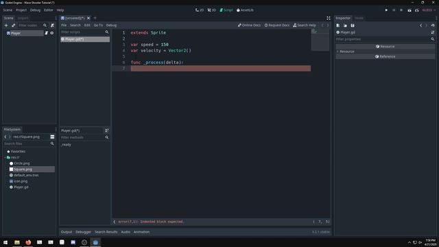 Godot 3 Wave Shooter Tutorial #1 - Developing Player Movement смотреть онлайн
