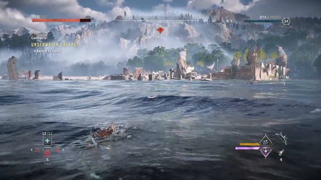 Horizon Forbidden West Underwater Salvage Contract смотреть онлайн