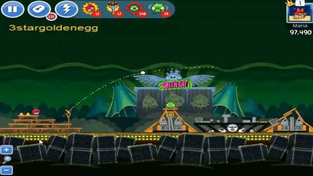 Angry Birds Friends Green Day 1.276.480 All Levels Personal Record смотреть онлайн