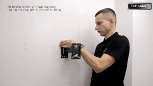 Установка на стену телевизора 22-42» на наклонно-поворотный кронштейн для тв VESA200 M2S