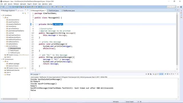JUnit - Time Test смотреть онлайн