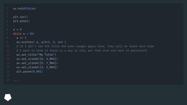 matplotlib - How do you keep the axes constant while adding new data? смотреть онлайн