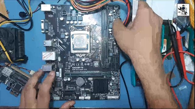 Gigabyte H110M S2 No Display Error code 00 Problem Solve смотреть онлайн
