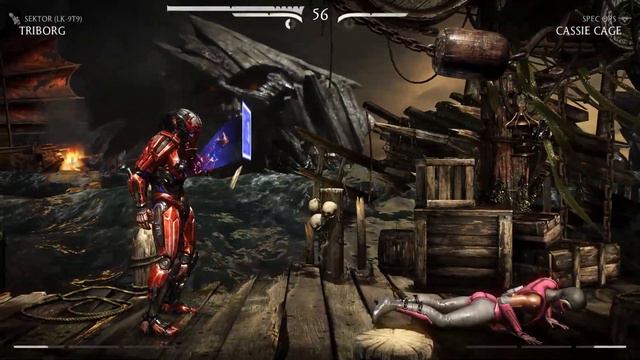 Mortal Kombat X - Triborg (Sektor) Vs Cassie Cage (Very Hard) смотреть онлайн