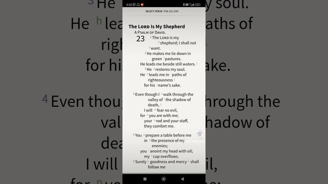 Psalm 23:1-6 смотреть онлайн