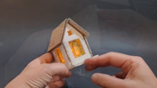 Miniature Fairy Cottage House - Cardboard And Clay Craft DIY Idea
