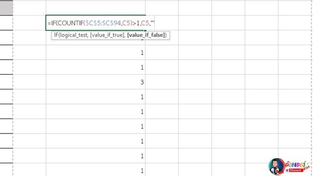 IF , COUNTIF in Excel : การประยุกต์คำสั่ง IF และ COUNTIF ในการตรวจข้อมูลซ้ำใน Excel смотреть онлайн