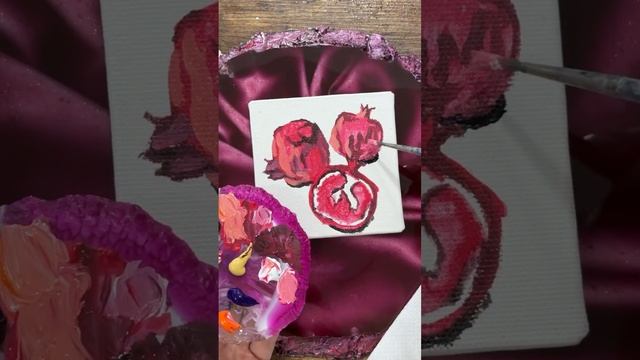 Как нарисовать гранат акрилом смотреть онлайн