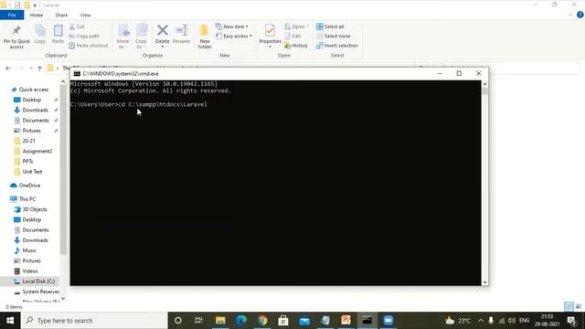 Laravel Installation on Windows 10 смотреть онлайн