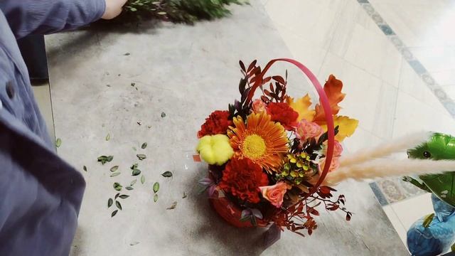 Осенняя композиция часть 2. Самара Кошелев Финютина 45 салон цветов "Дари красиво" смотреть онлайн