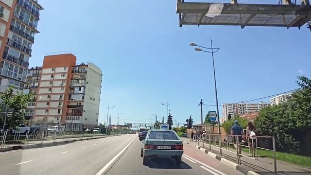 экскурсия по Весёлому в Адлерском районе. Дорога до пляжей. смотреть онлайн