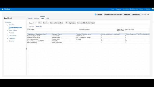 Part 12 - BIP Report based on OTBI analysis (Business Intelligence Publisher) - Oracle HCM Cloud смотреть онлайн