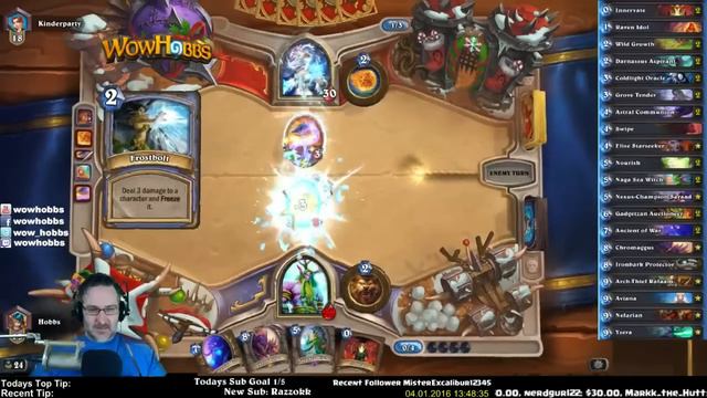 Aviana Naga Sea Witch Ramp Up! ~ Hearthstone The League of Explorers Video смотреть онлайн