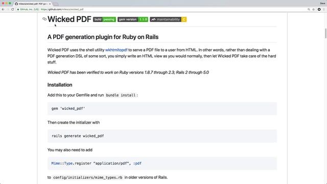 Episode #144 - Creating PDF Files with WickedPDF | Preview смотреть онлайн