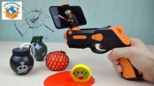 ПОШУМИМ!? УБОЙНЫЙ БЛАСТЕР ДЛЯ ТЕЛЕФОНА! ПИСТОЛЕТ 4D BLUETOOTH AR GAME GUN | СПЕЦЗАКАЗ