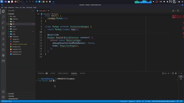Firebase flutter integration, Firebase auth, Firebase initialazation [2022] смотреть онлайн