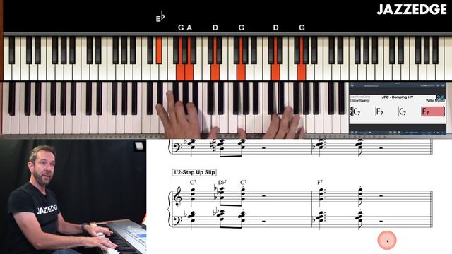 Jazz Piano Tutorial - NEW Side-Slip Comping (JPD #35) смотреть онлайн