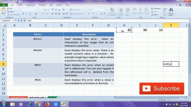 How to fix excel errors [Hindi] смотреть онлайн
