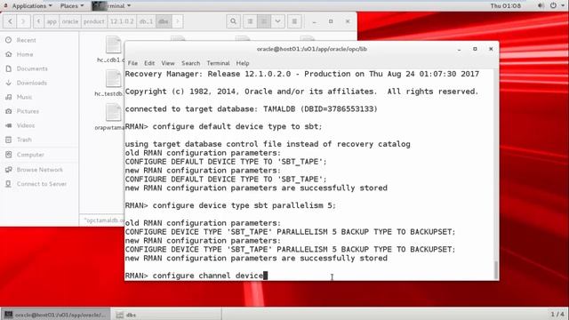 Backup database using Oracle Backup Cloud Service смотреть онлайн