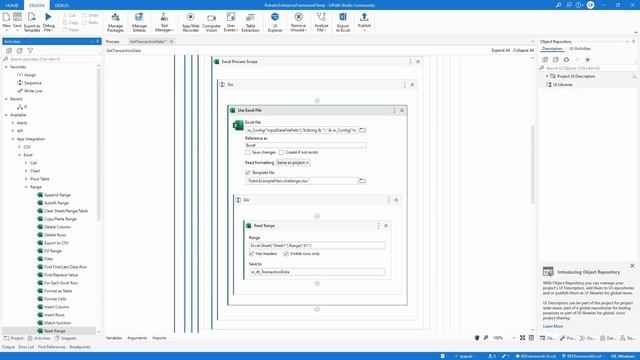 Adoption of the REFramework for input data in an Excel file · Starry Argon Series смотреть онлайн