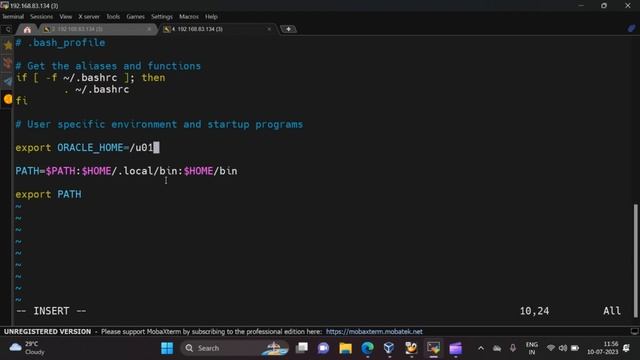 Bash profile entry in oracle database server Make by #DBACLASSES смотреть онлайн