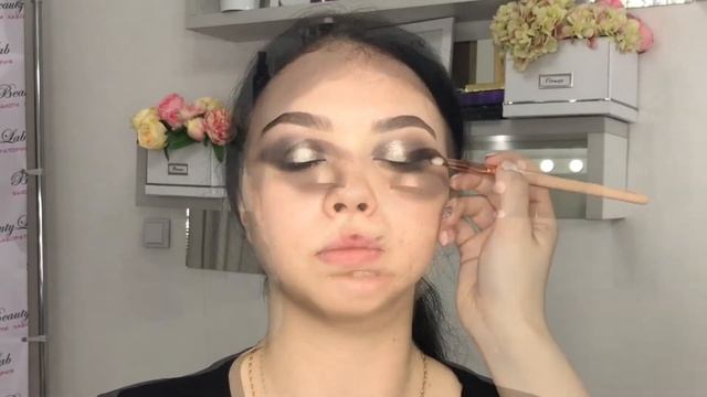 Профессиональный макияж с серебристым пигментом inglot. Мастер класс. смотреть онлайн