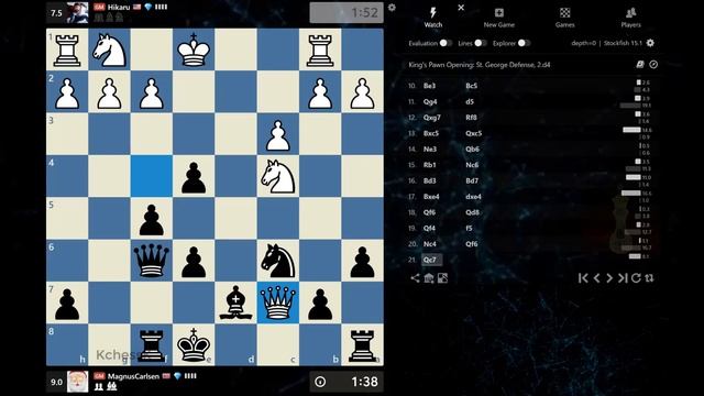 ♚ Magnus Carlsen vs Hikaru Nakamura | Titled Tuesday Blitz Game | July 4, 2023 смотреть онлайн