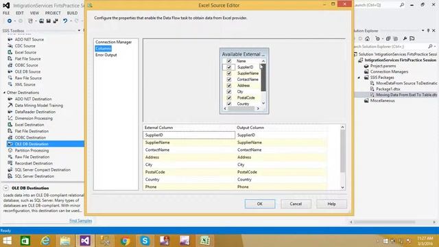 How to Move Excel Data From Excel Source to Table in SSIS смотреть онлайн
