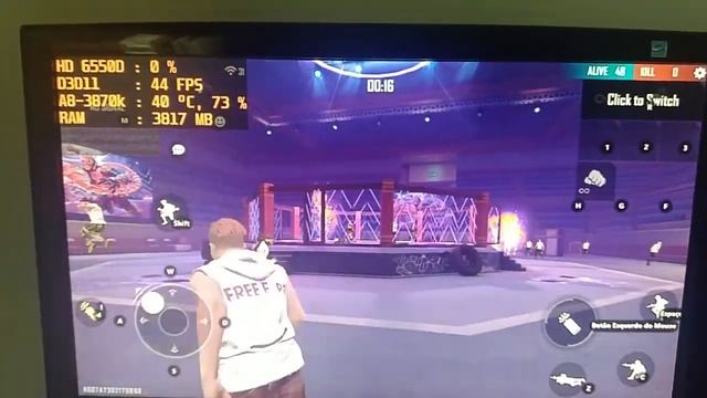 Free Fire Ultra e COD Mobile AMD APU A8 3870k 8gb HD 6550D PC Gaming смотреть онлайн