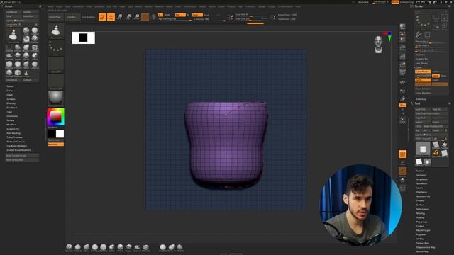 Создание Вазы в ZBrush | Curve Lathe | CG скульптинг, уроки на русском смотреть онлайн