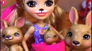 Энчантималс Солнечная саванна: куклы Кенгуру/Слон/Страус. Распаковка, Обзор Enchantimals У АЛИСКИ 0