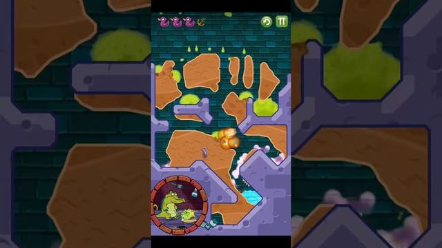 "Where's My Water?" "Cranky" walkthrough level C4-4 "Acid Rain", longplay, all ducks смотреть онлайн