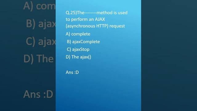 Ajax with PHP | Unit 4 | Adv PHP | Multiple Choice Questions With Answer смотреть онлайн