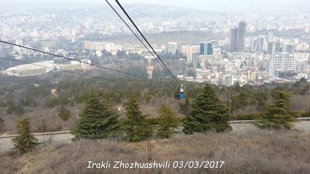 Tbilisi (Georgia) "Vake" - "Turtle Lake" Aerial Tramway, Cable Car, Funivia, Pendelbahn, საბაგირო смотреть онлайн