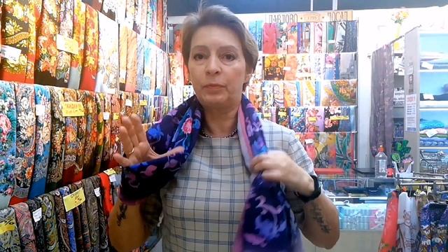 Палантины из вискозы. Павловопосадские платки в Минске. Светлана смотреть онлайн