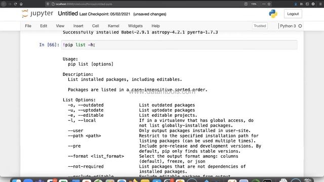 How to get Help related to Python PIP commands in Jupyter Notebook смотреть онлайн