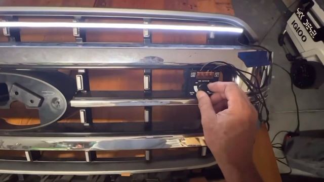 Ford F-150 Grille Lights With Dimmer Hooked Up.