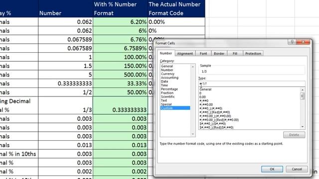 Excel & Business Math 18 Percents & Percentage Number Formats (including Fractional Percents) смотреть онлайн