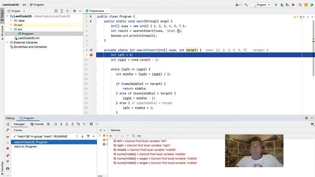[SOLVED!] Search Insert Position - LeetCode 35 - Java смотреть онлайн