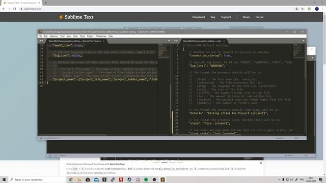 TUTO - Activer Discord Rich Presence pour Sublime Text ! смотреть онлайн