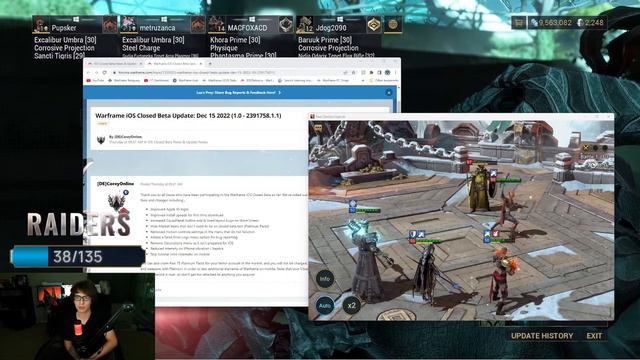 Warframe Cross Play And Chill Waiting for Full Cross Save Cross Play Mobile! смотреть онлайн